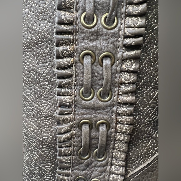 Frye - Ava Embroidered Women's Green Knee-High healed Boots-Size:10M - Picture 4 of 12